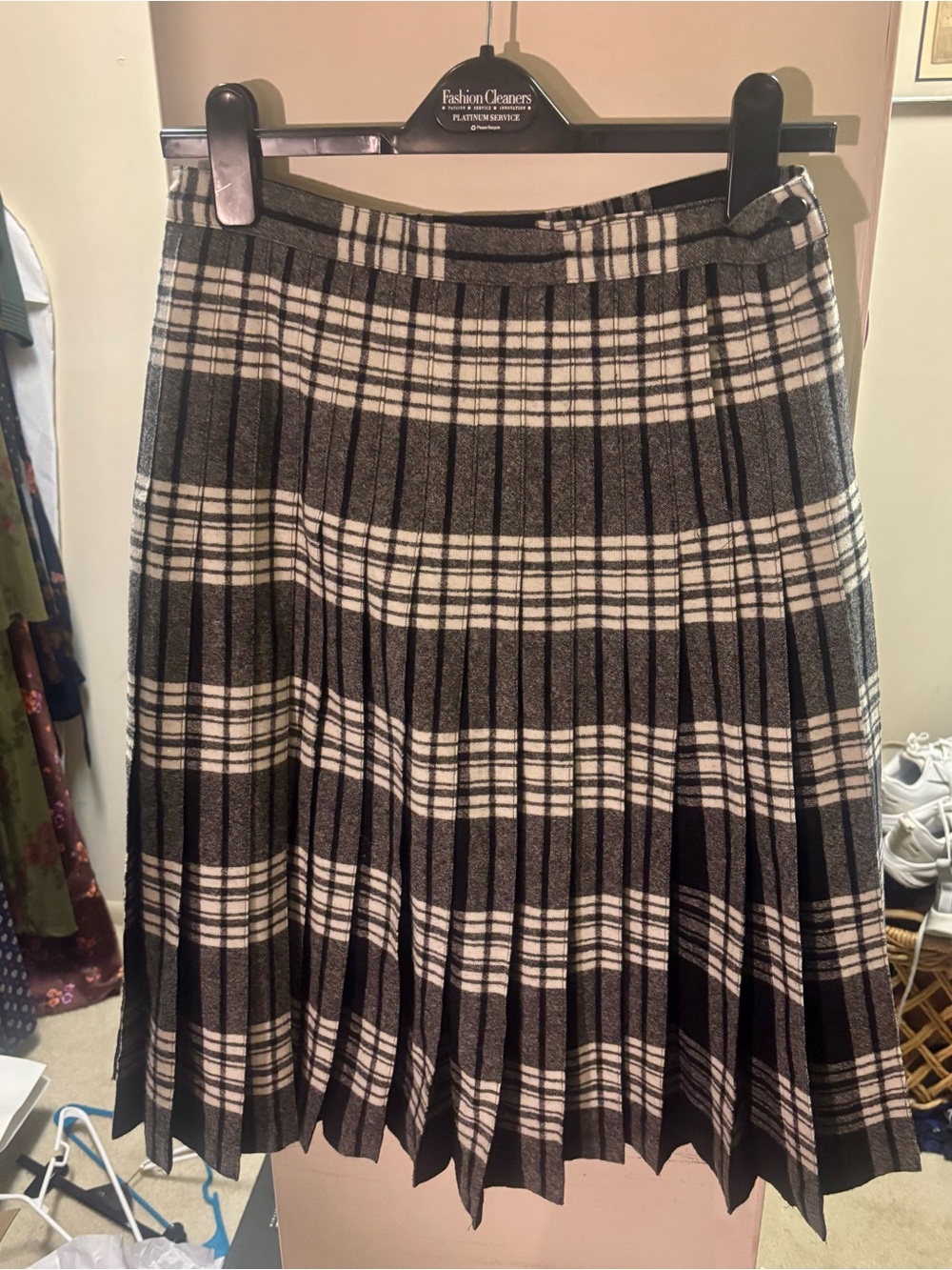 Pendleton ICONS Tartan Plaid Reversible Pleated Wool Skirt Size 4